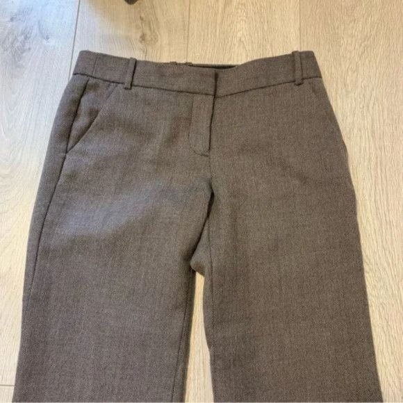 J. Crew Wool Blend Favourite fit winter Pants, Size 6 fully lined in brown - Picture 9 of 10